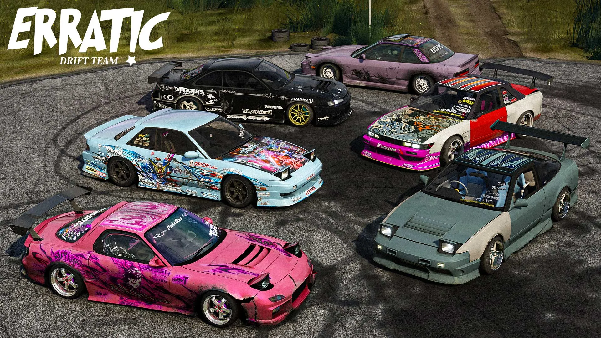 Team Erratic Drift Pack V1 by RADA - Car Pack