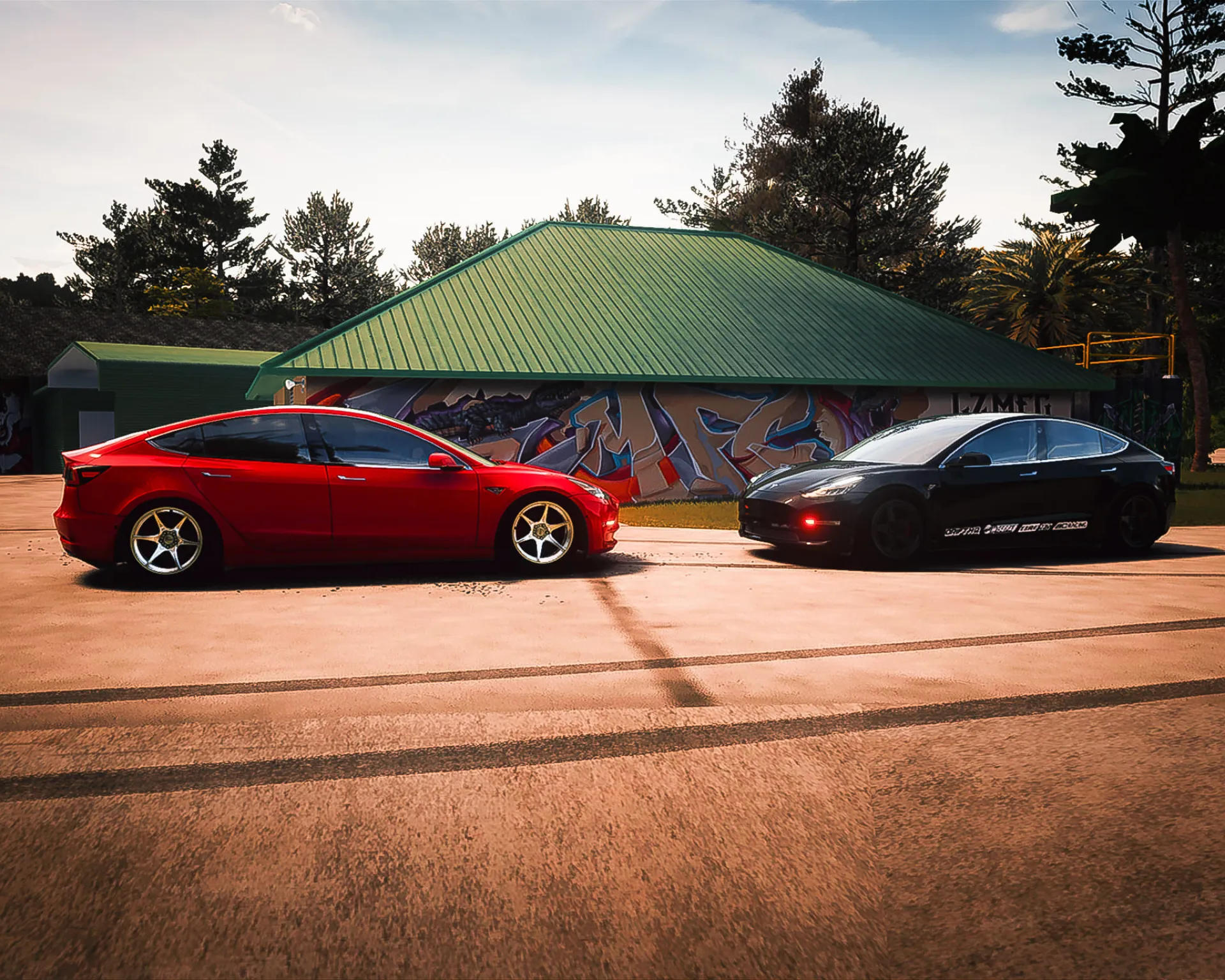 Tesla Model 3 Drift Car Pack Car Pack For Assetto Corsa