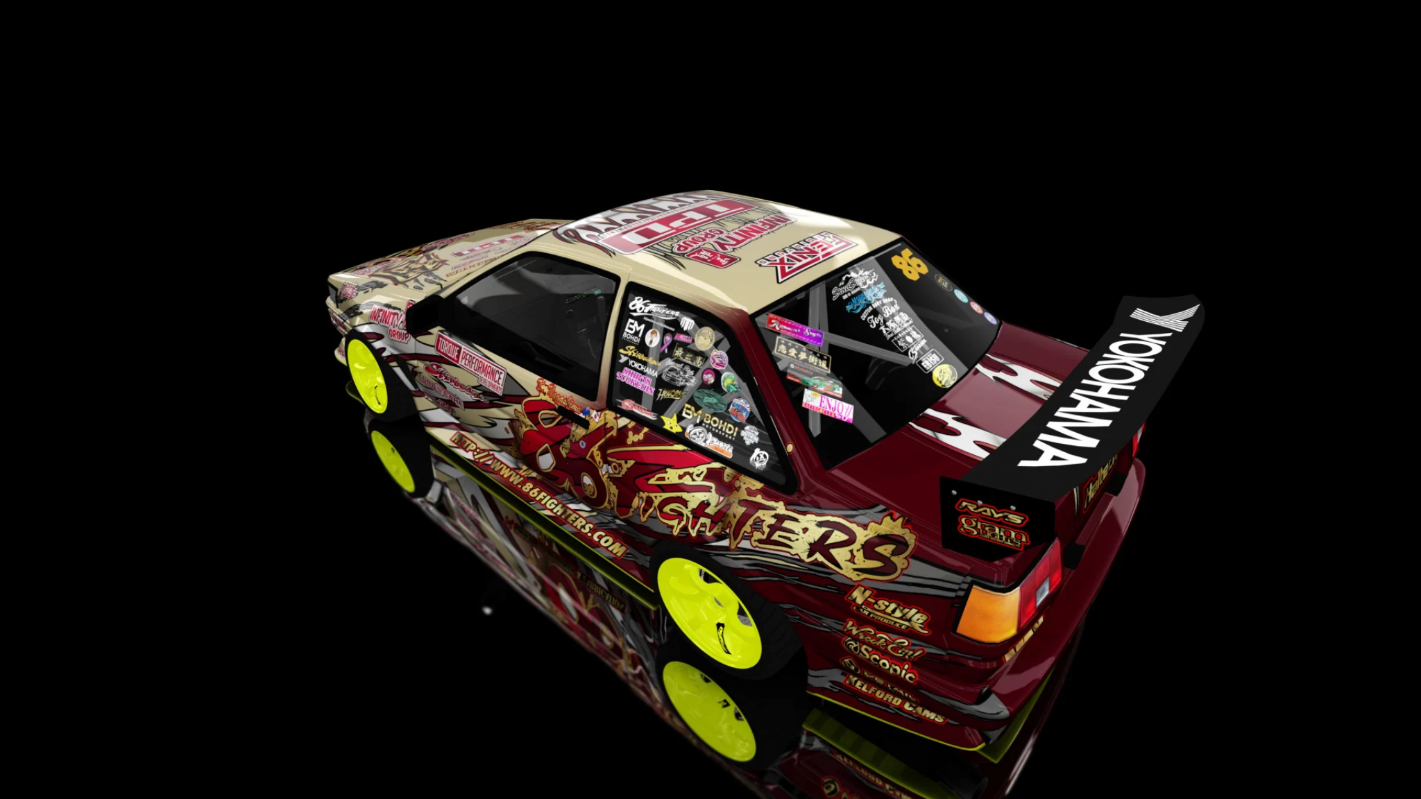 D1NZ Pro Keisuke Nagashima AE86 Car For Assetto Corsa