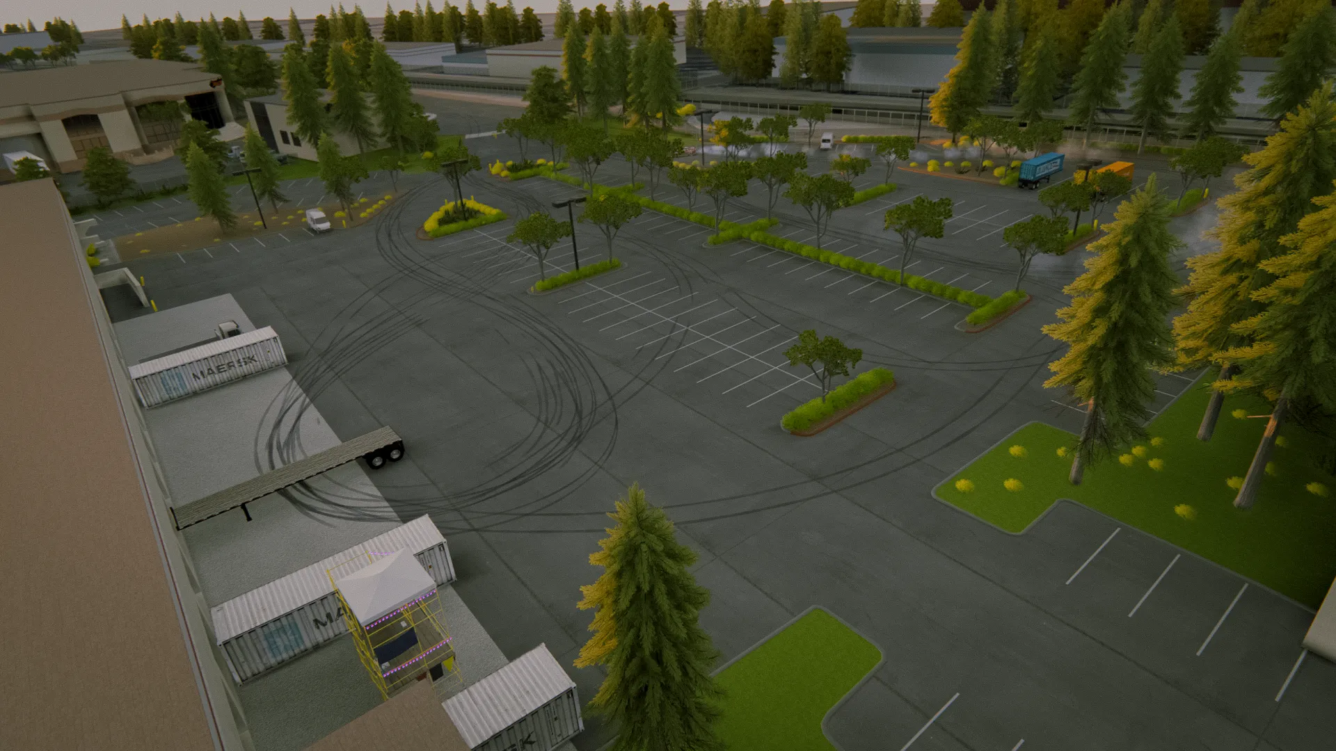 Animal Style Sharking Lot Track For Assetto Corsa