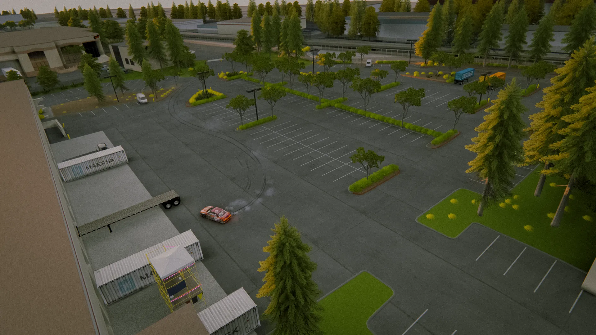 Animal Style Sharking Lot Track For Assetto Corsa