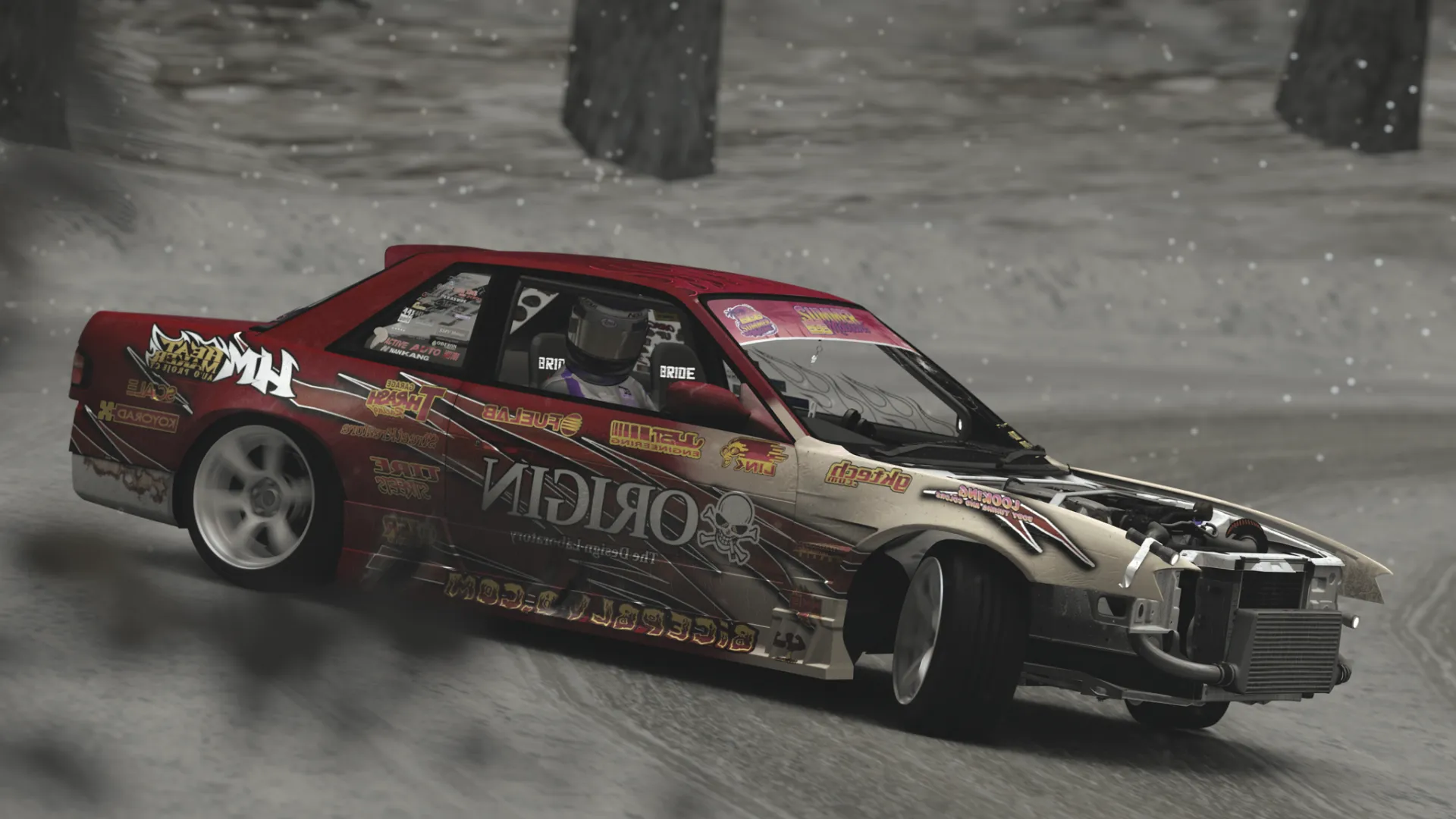 Tsukuba Fruits Line Snow Track For Assetto Corsa