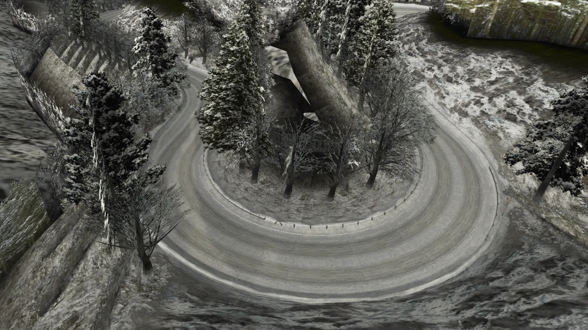 Tsukuba Fruits Line Snow Track For Assetto Corsa